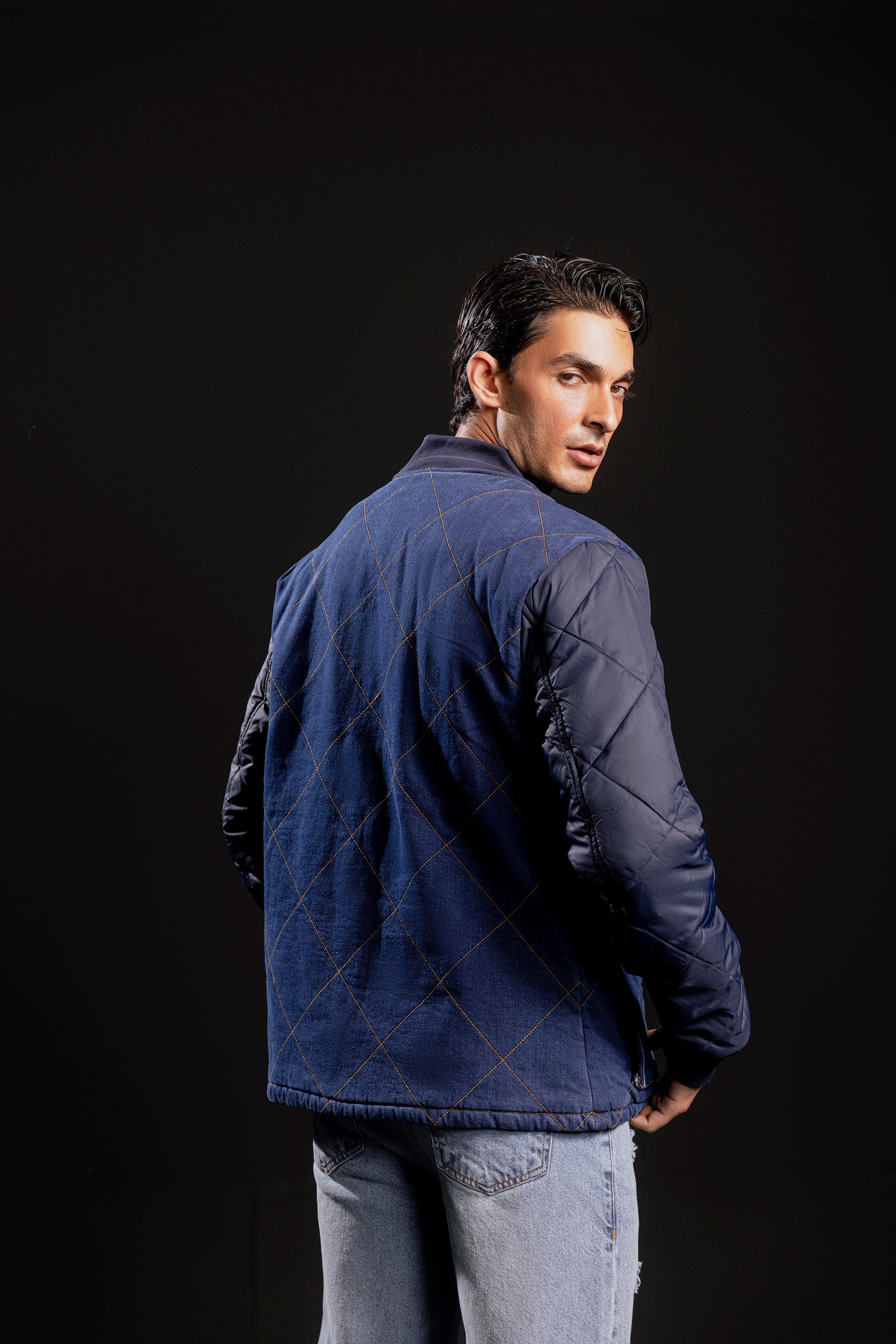 Quilted Bomber Jacket