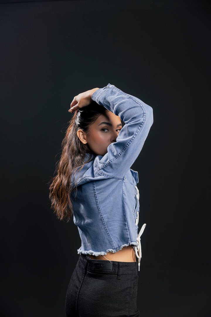 Lace Up Denim