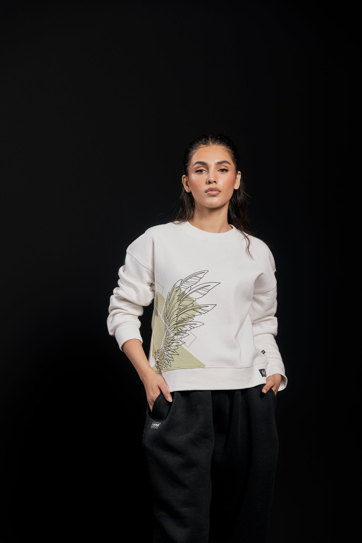 Azaad Collection - Ethereal Winged Escape - Graphic Sweat shirt