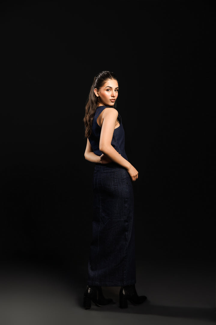Denim Pencil Skirt