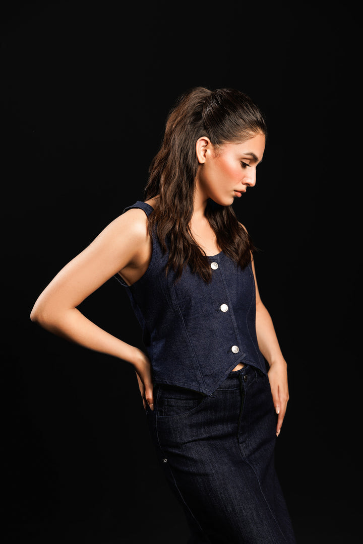 Denim Pencil Skirt