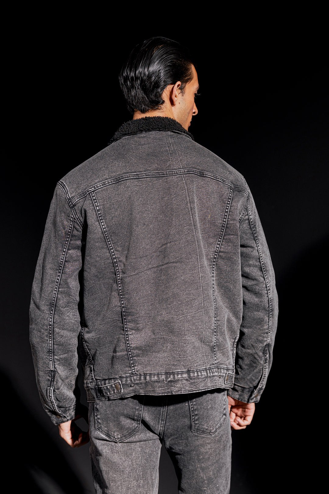 Denim Fur Jacket