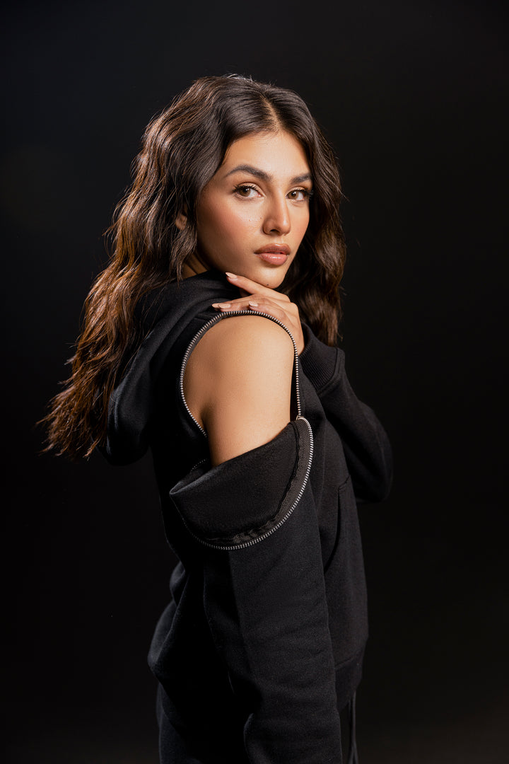 Cold Shoulder Hoodie