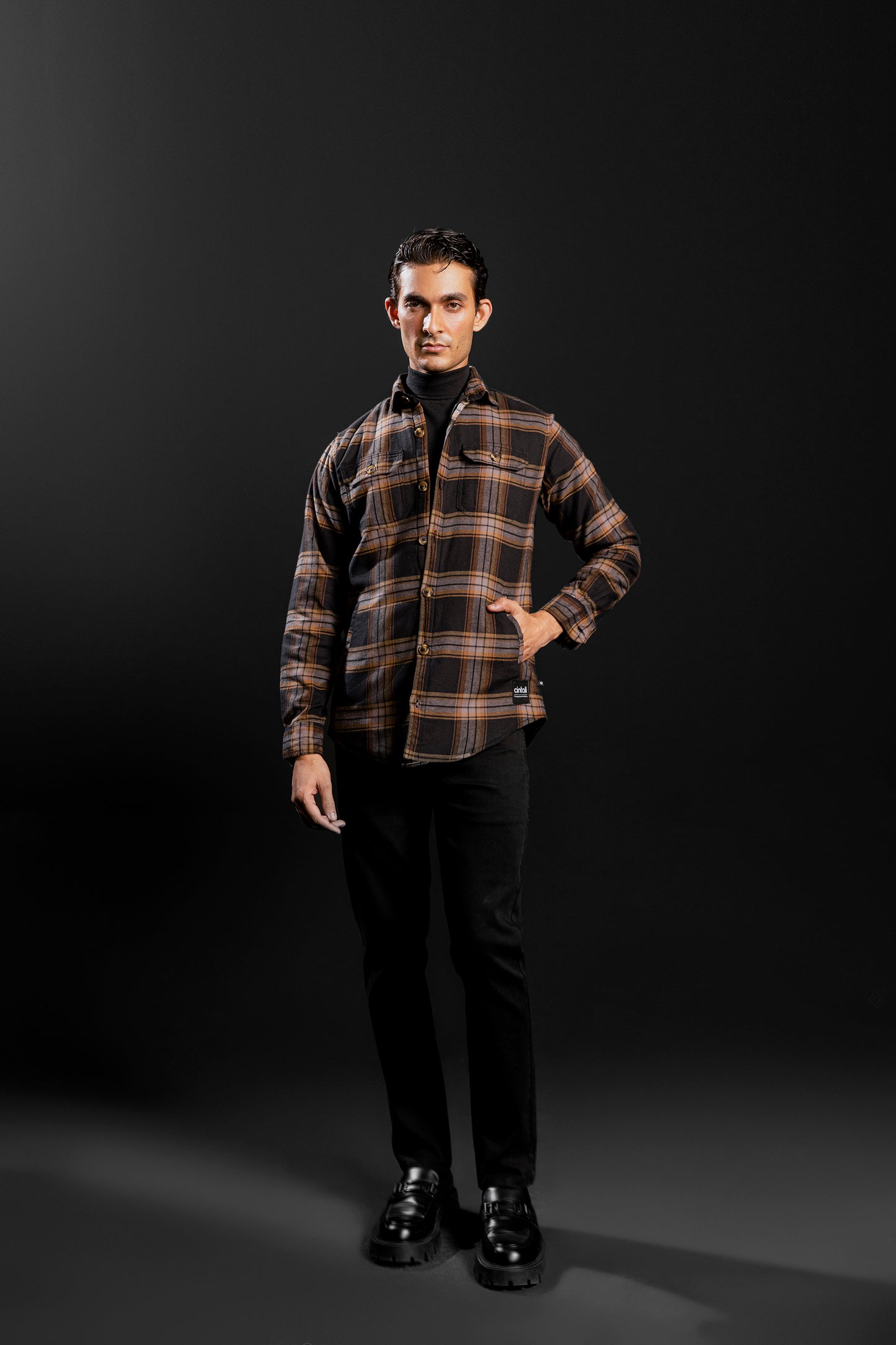 Plaid Puffer Quilt Lined Shirt