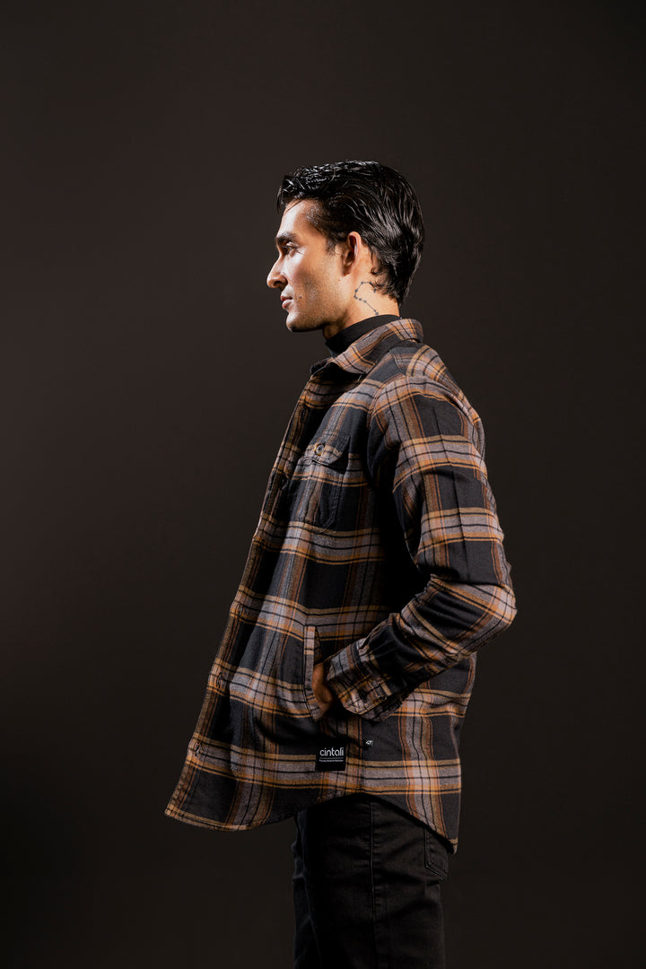 Plaid Puffer Quilt Shirt