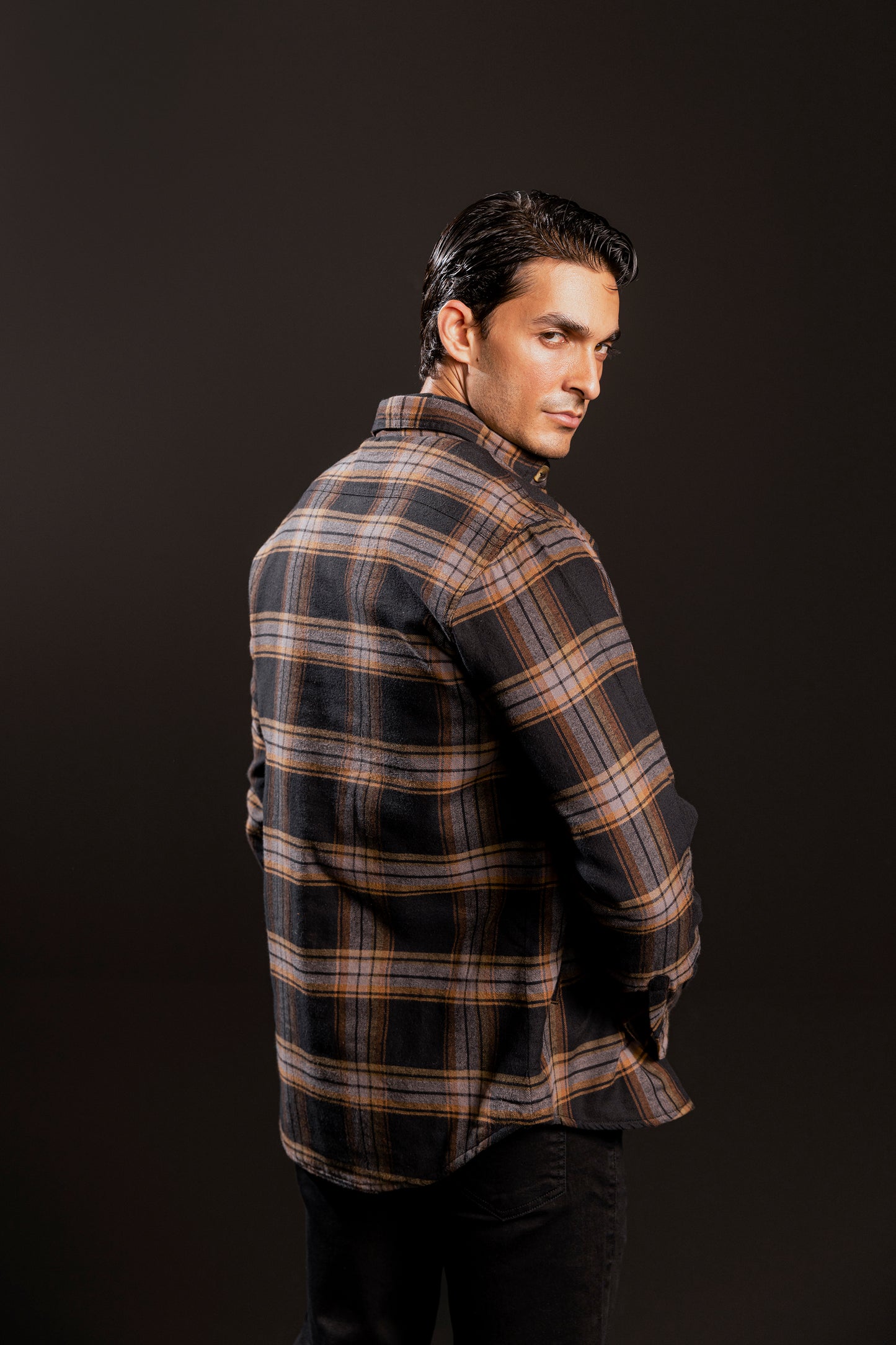 Plaid Puffer Quilt Lined Shirt