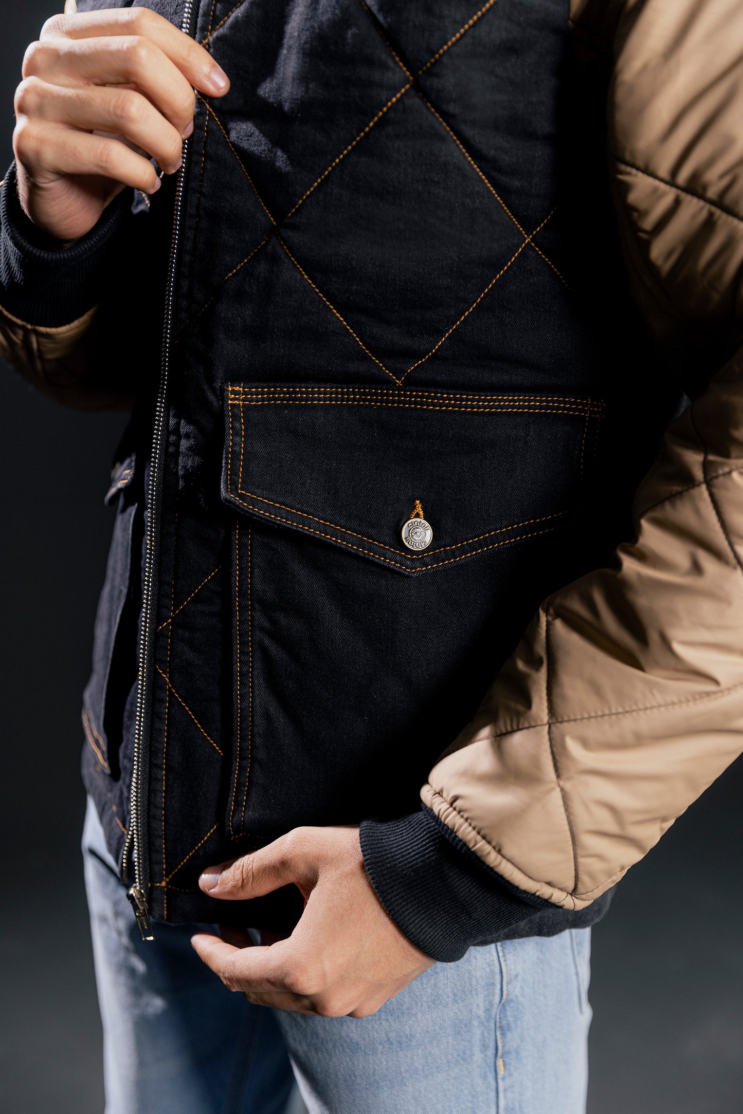 Quilted Bomber Jacket