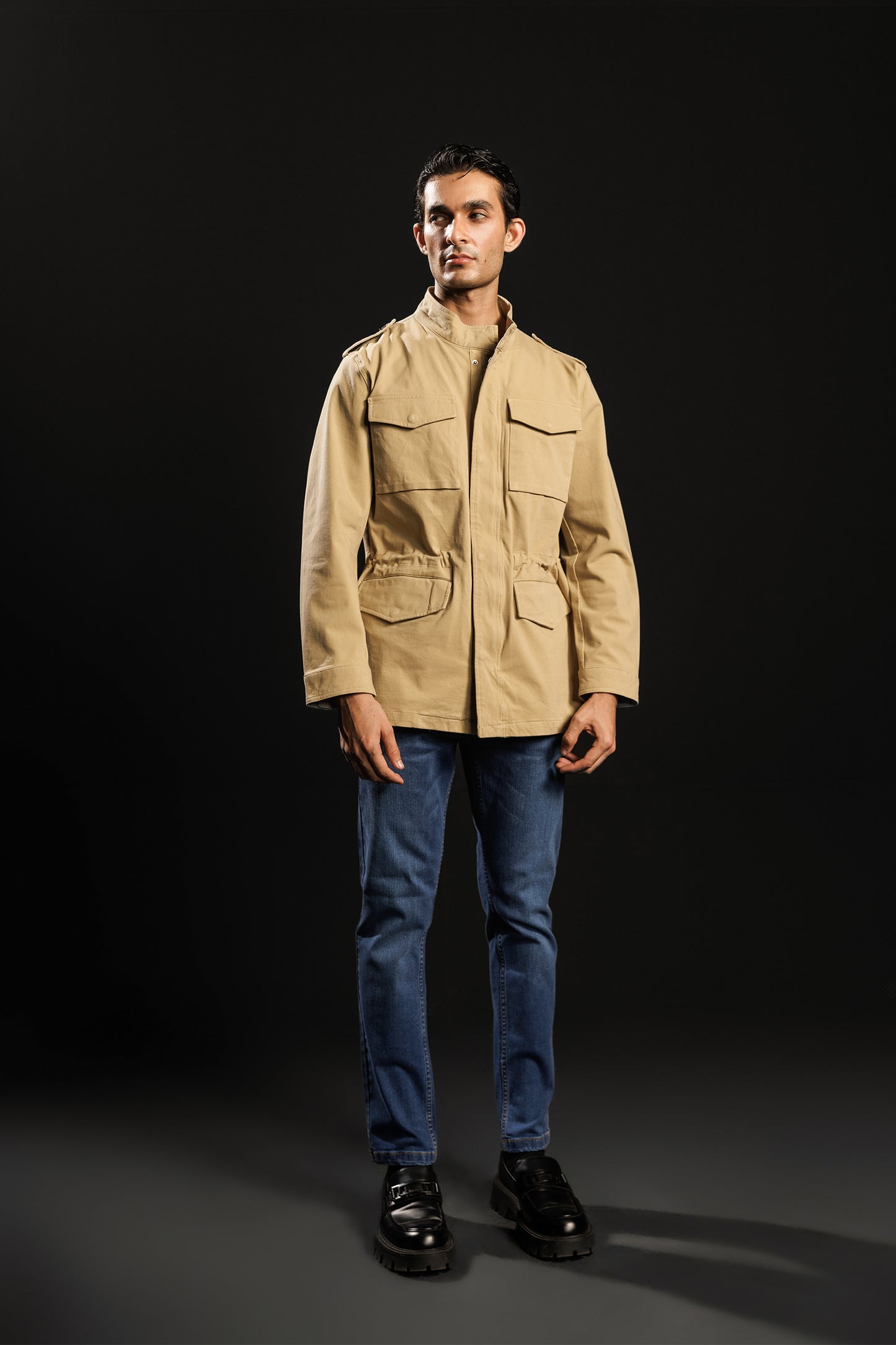 Light Sand Multi Pocket Jacket