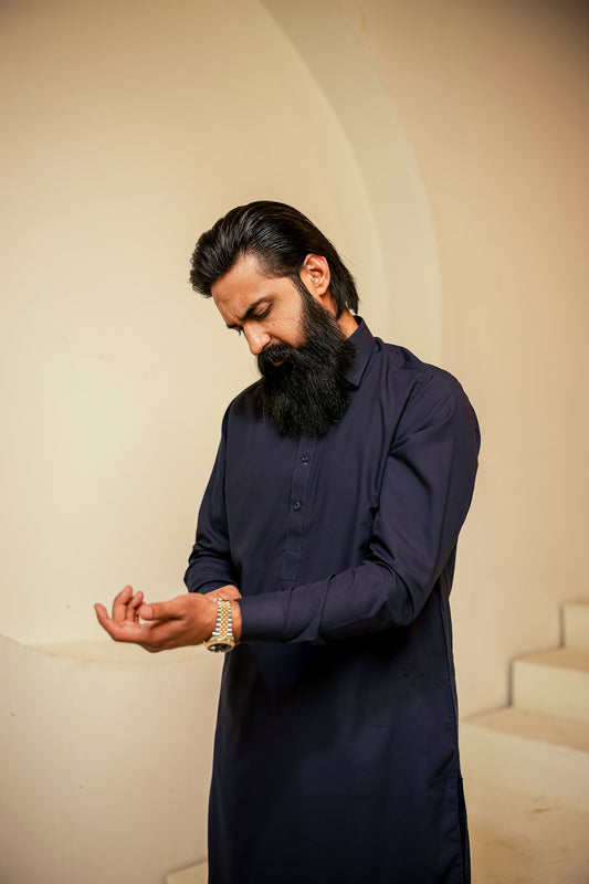 NAVY BLUE CLASSIC SHALWAR KAMEEZ