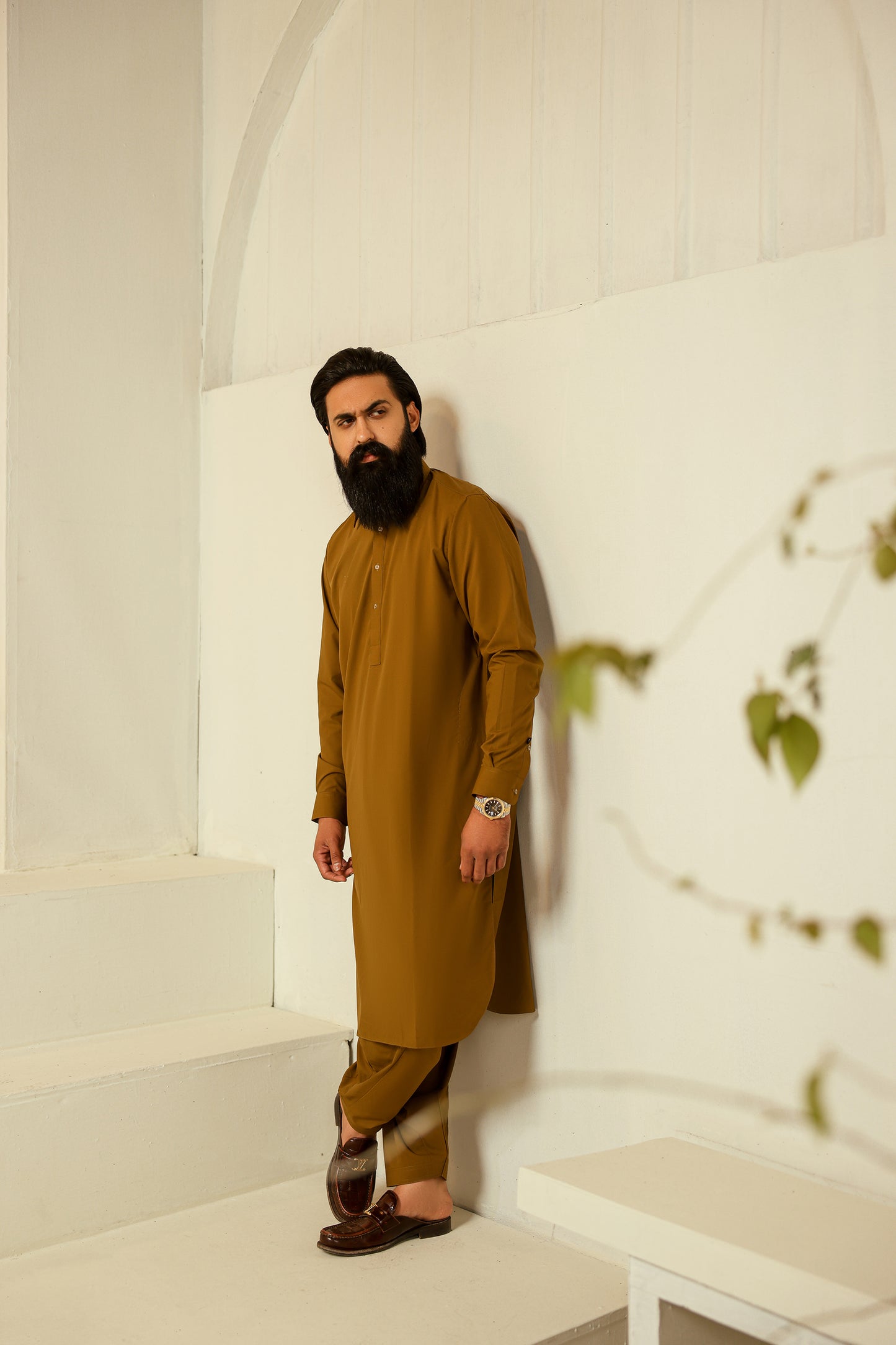 BROWN MUSTARD CLASSIC SHALWAR KAMEEZ