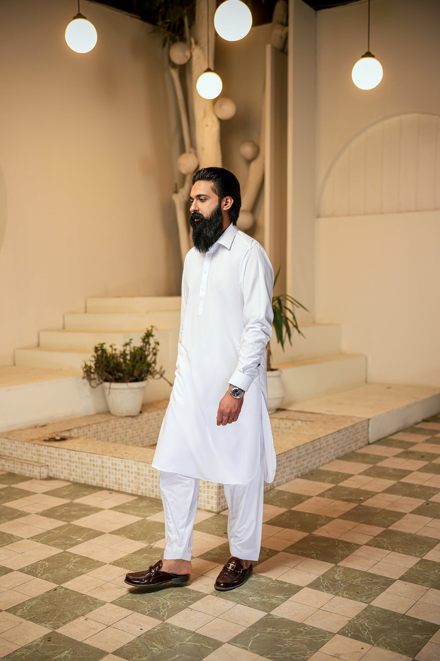 WHITE CLASSIC SHALWAR KAMEEZ