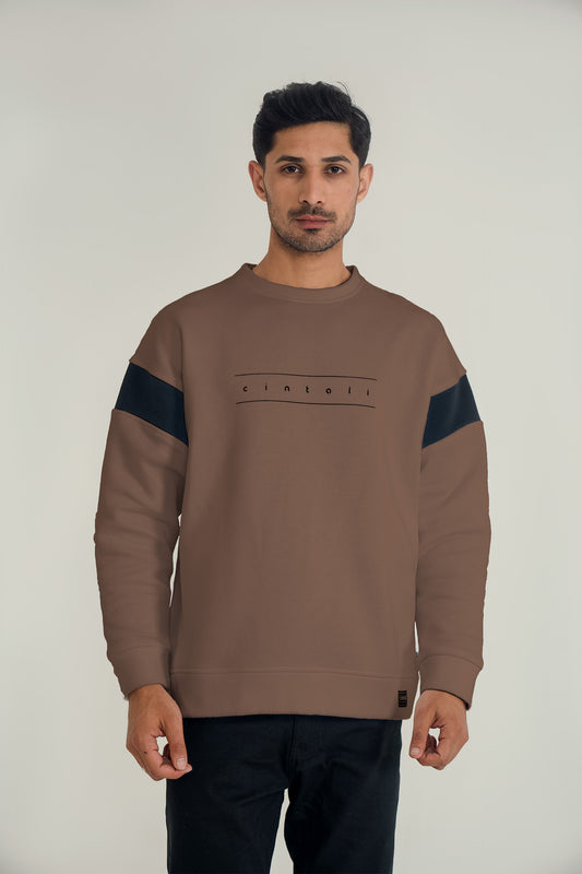 Minimalist Sweat shirt (Brown)