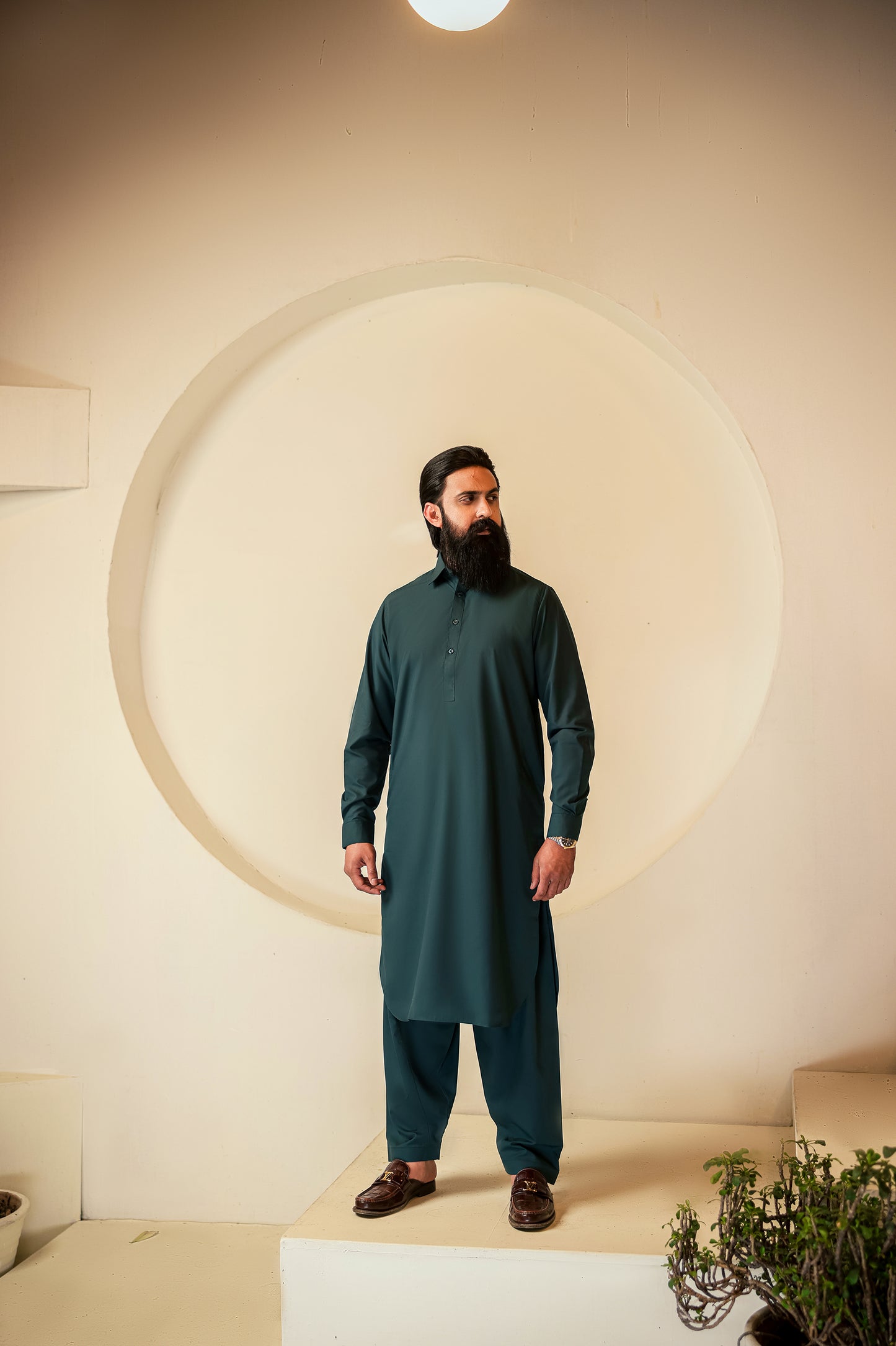 TEAL BLUE CLASSIC SHALWAR KAMEEZ