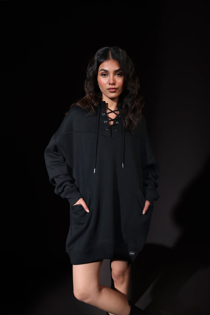 Lace Up Hoodie