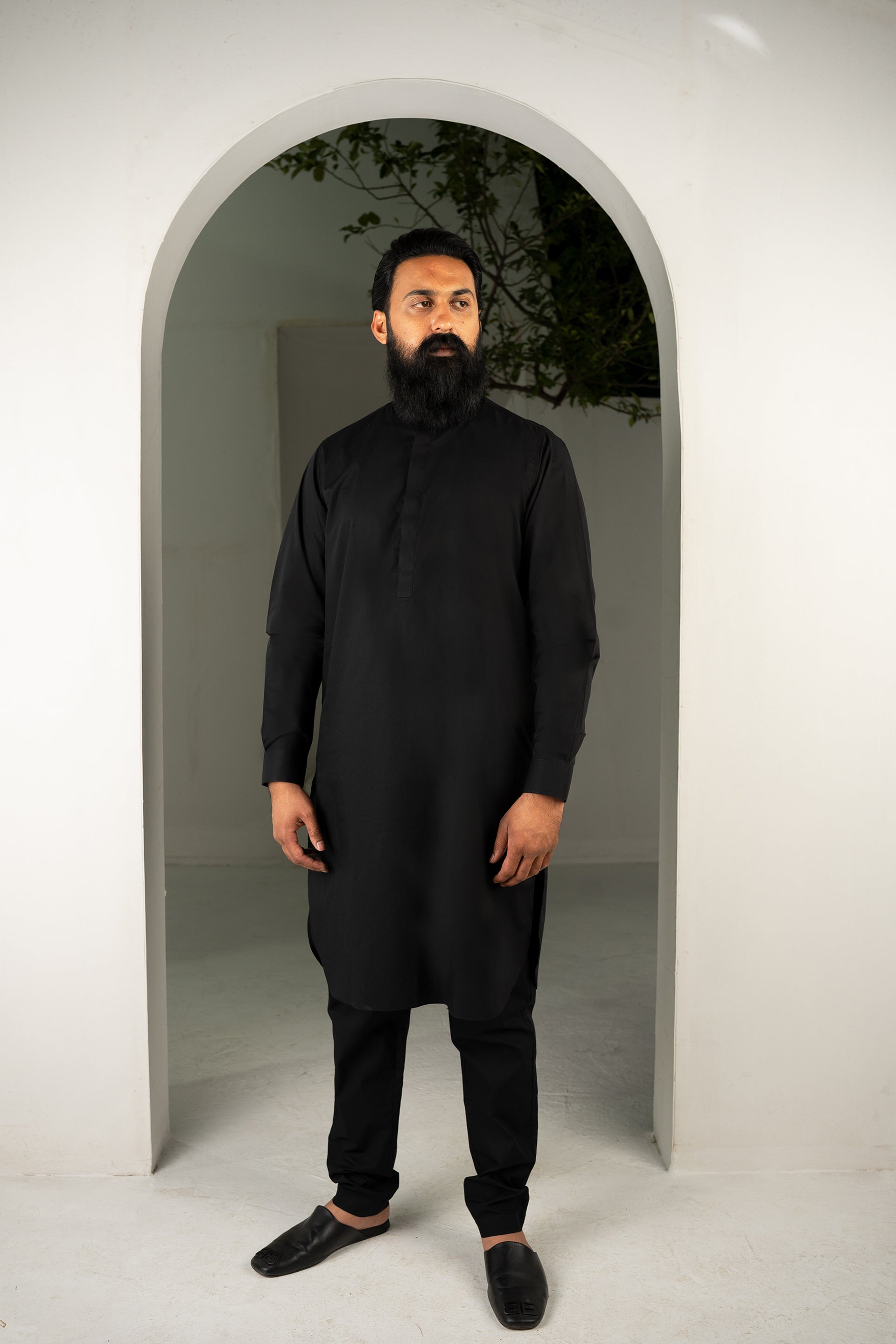 Classic Black Kurta & Trouser