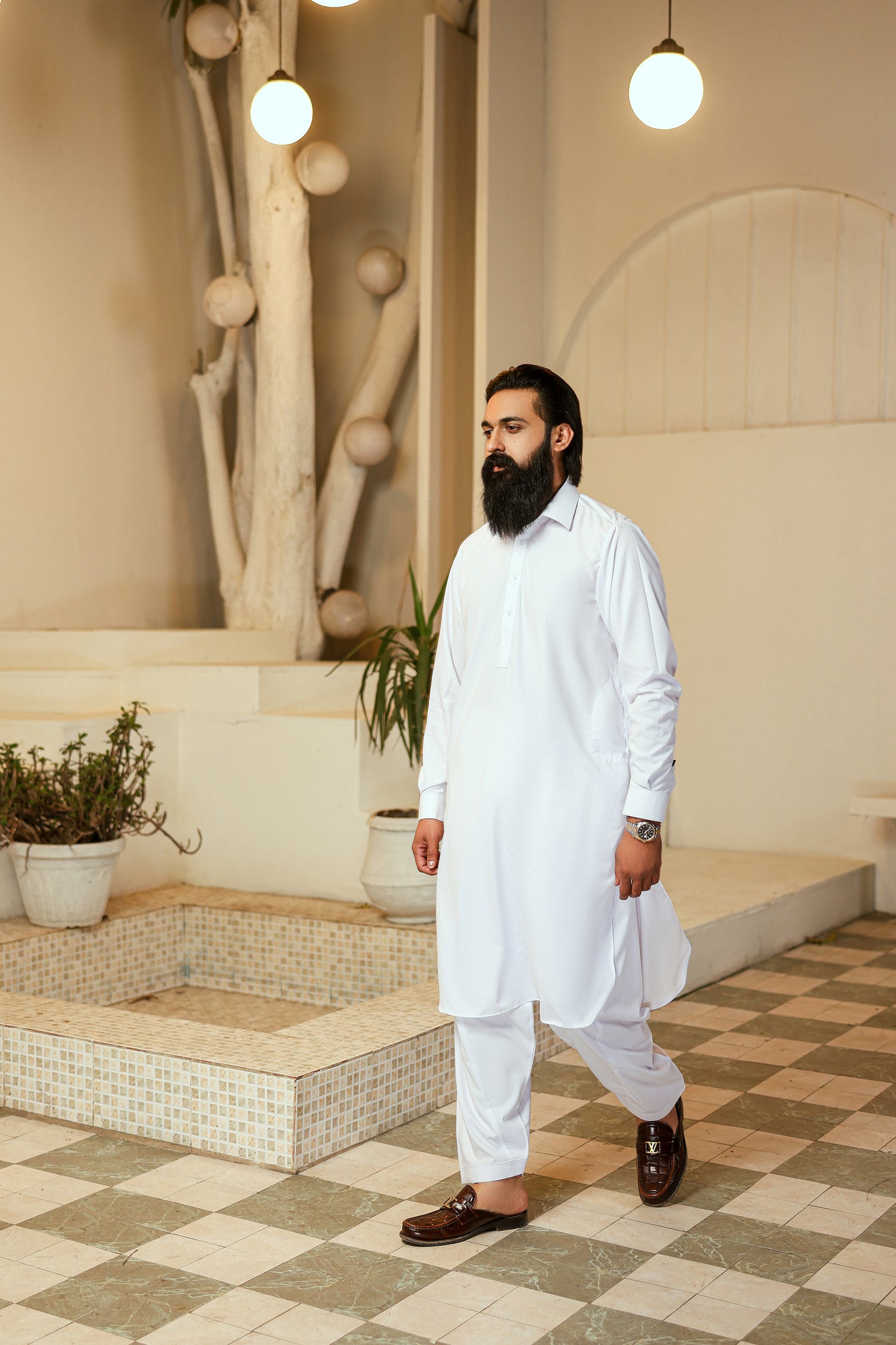 WHITE CLASSIC SHALWAR KAMEEZ