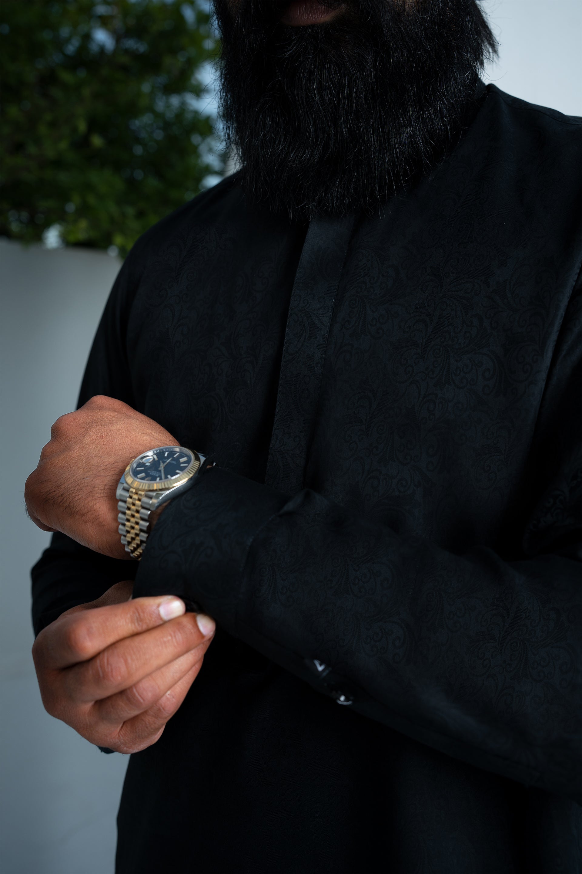 Tonal Print Kurta & Trouser