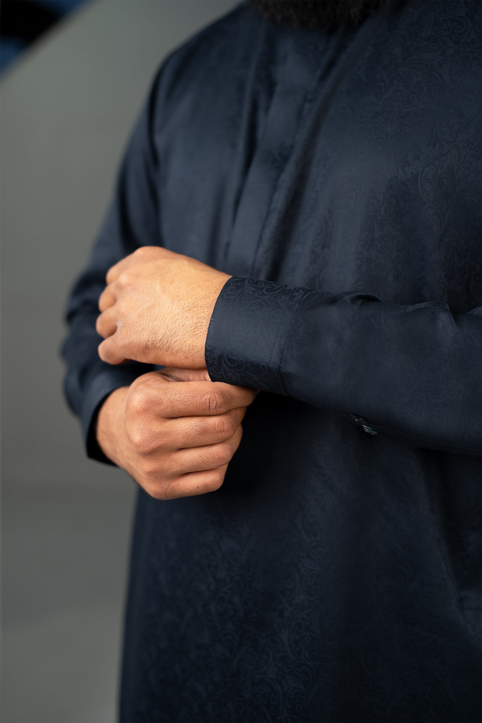 Tonal Print Kurta & Trouser