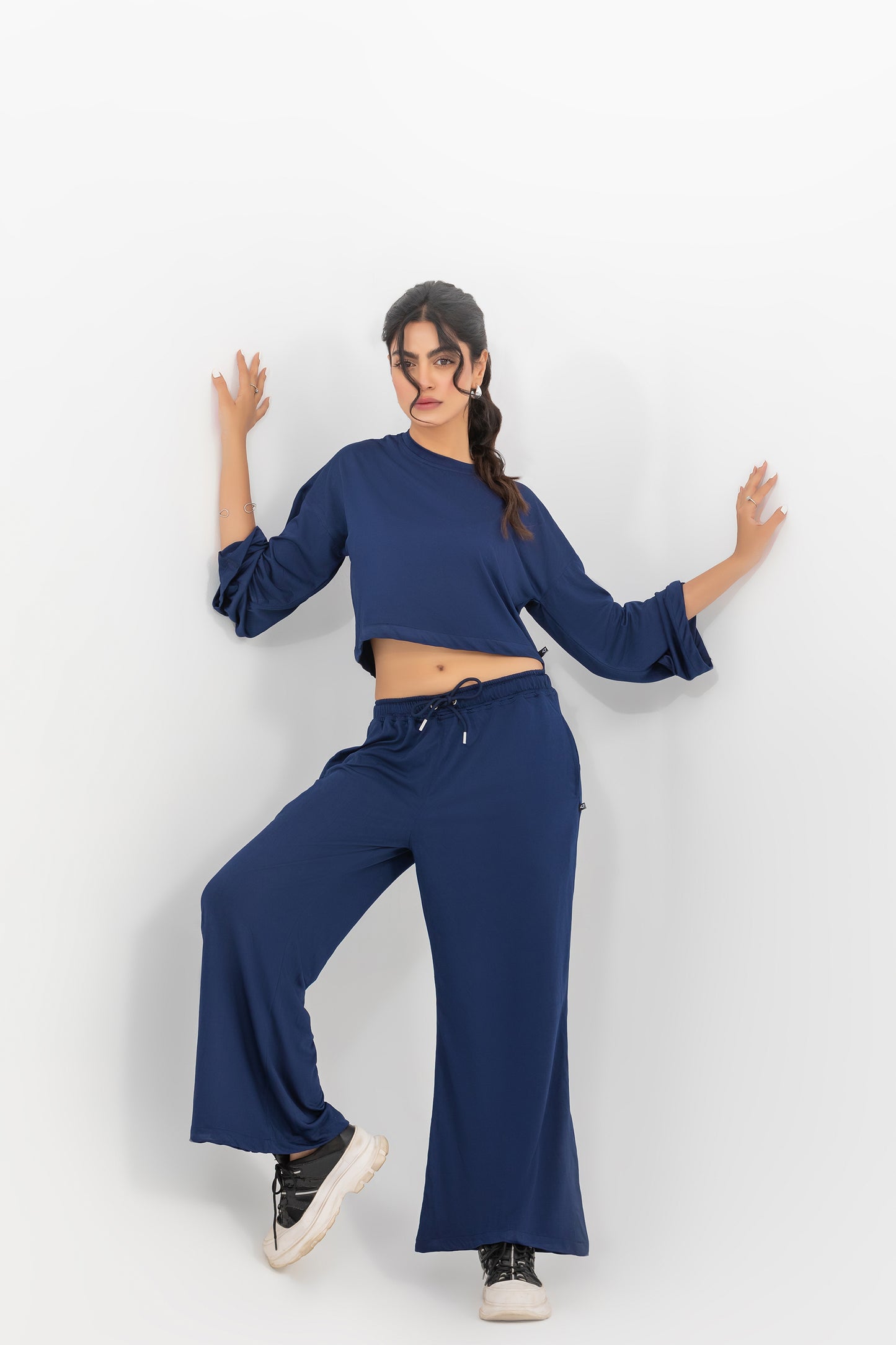 Navy Comfortable Lounge Wear Set - 2pcs