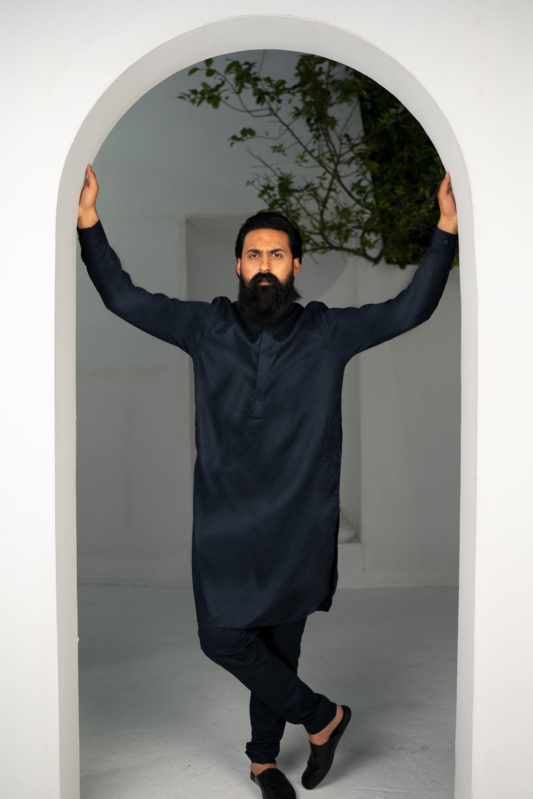 TONAL PRINT KURTA & TROUSER
