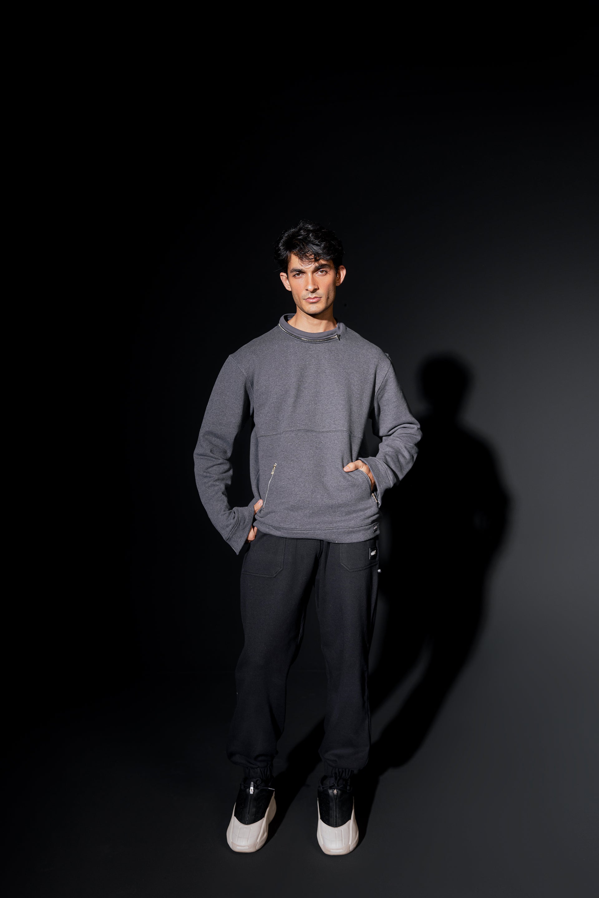 Multi Zip Sweat Shirt