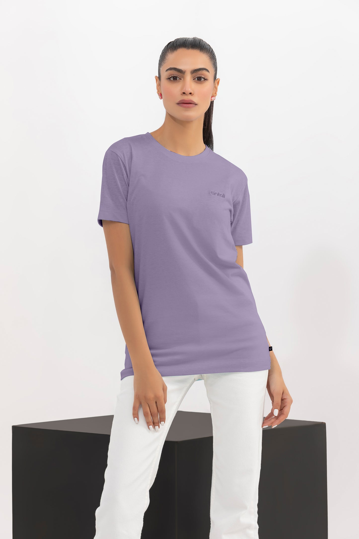 Dusty Purple  Regular-Fit Crew Neck