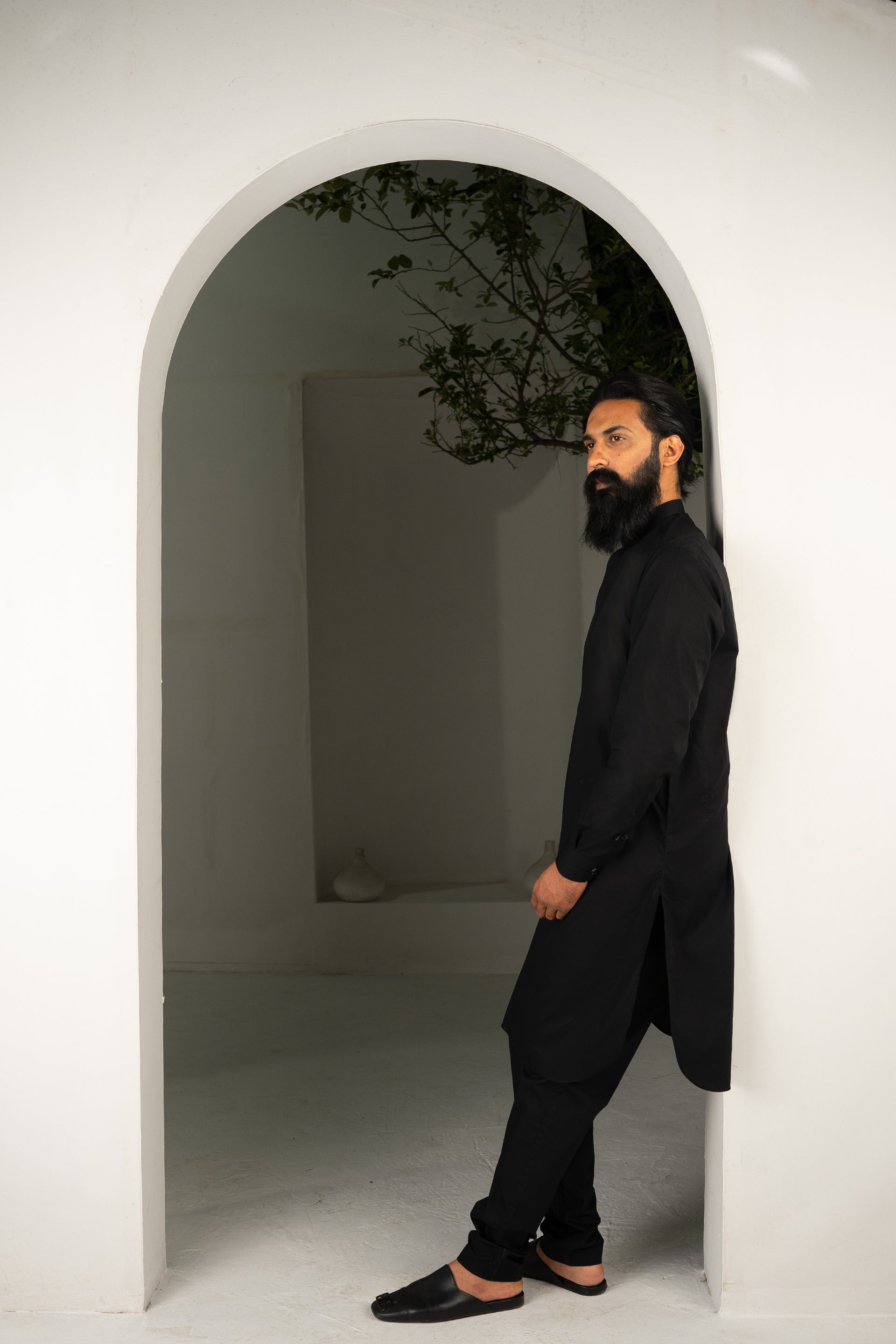 Classic Black Kurta & Trouser