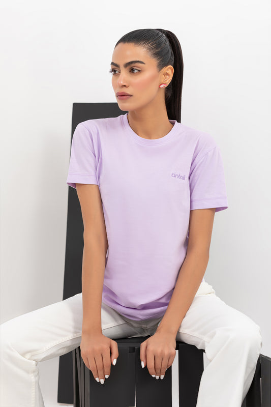 Lilac Regular-Fit Crew Neck