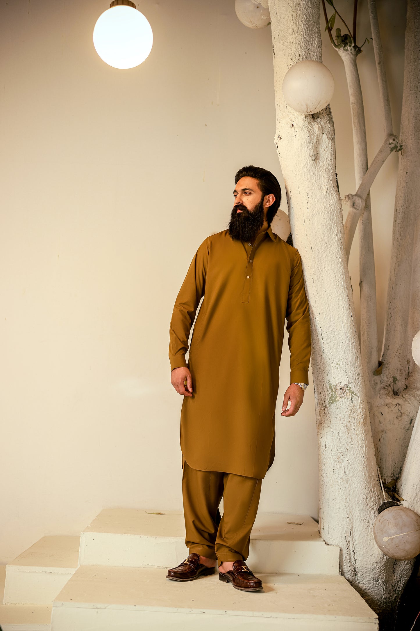 BROWN MUSTARD CLASSIC SHALWAR KAMEEZ