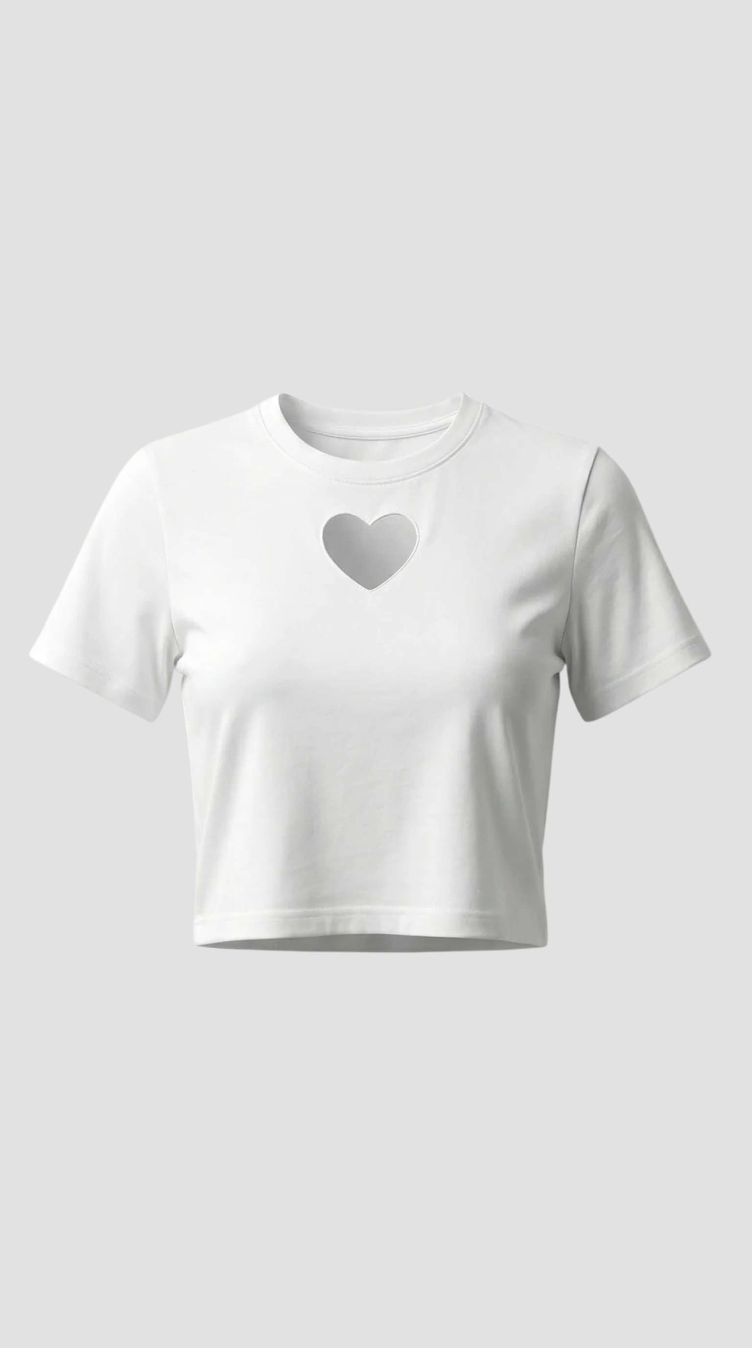 Heart cropped tee