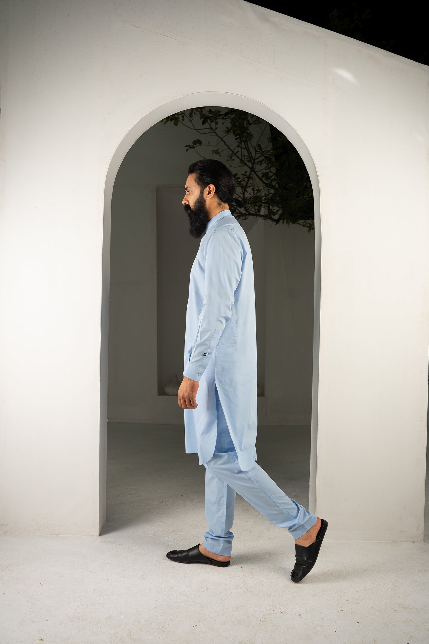 CLASSIC SKY BLUE KURTA & TROUSER