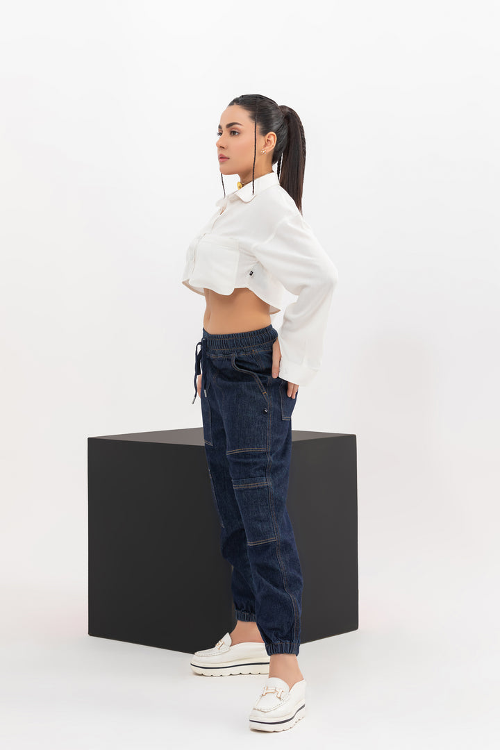 Unisex Denim Jogger Pants