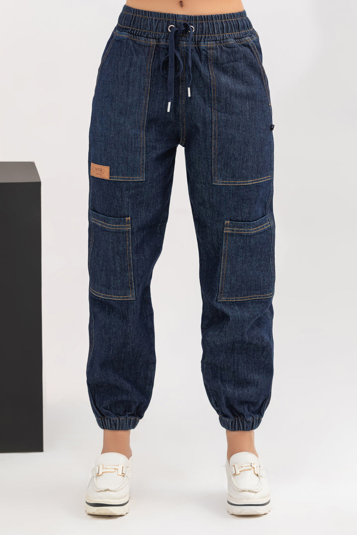Unisex Denim Jogger Pants