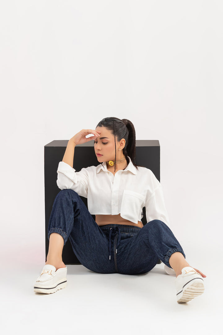 Unisex Denim Jogger Pants