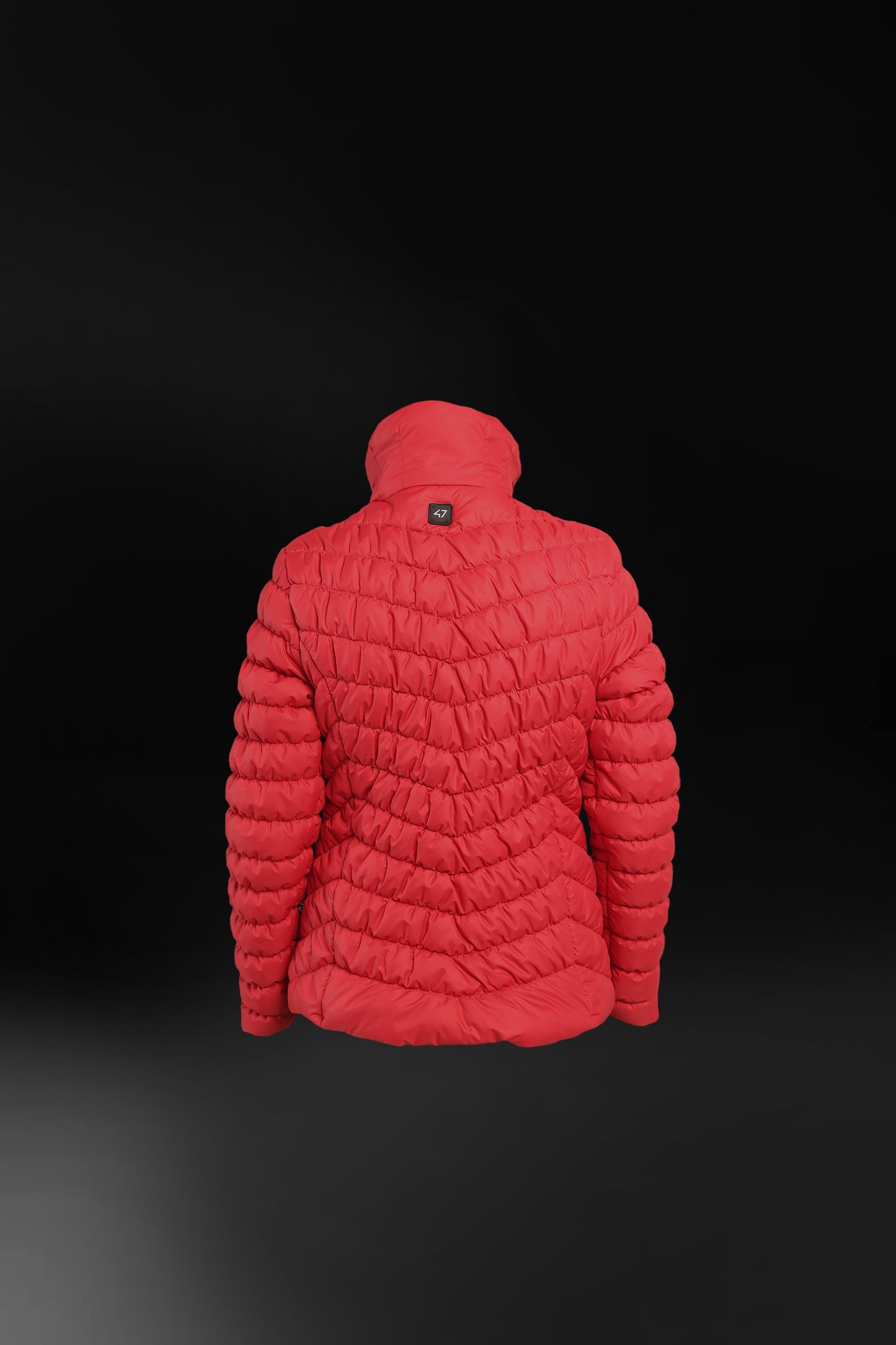 Body Fit Puffer Jacket (Red)