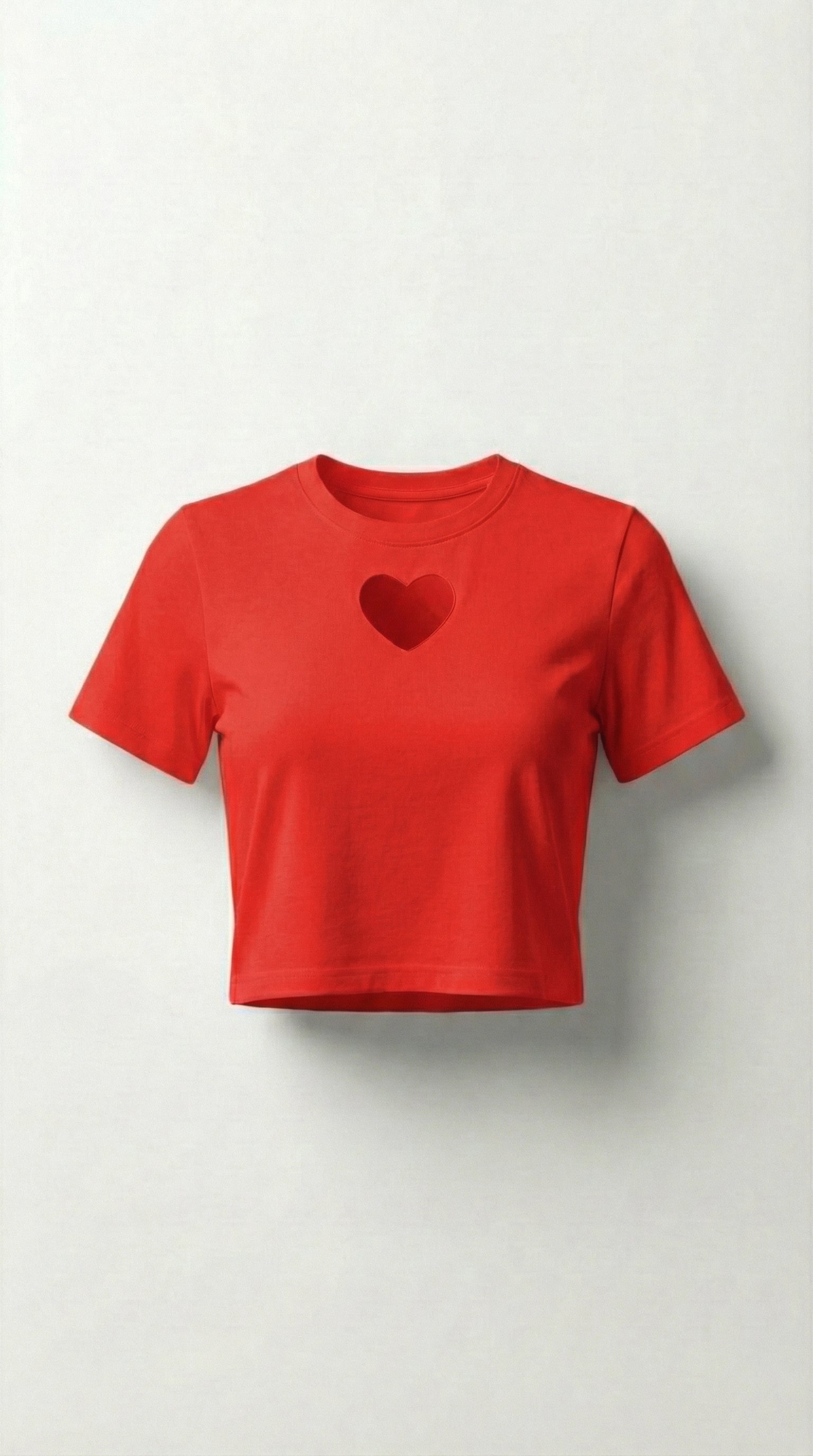Heart cropped tee