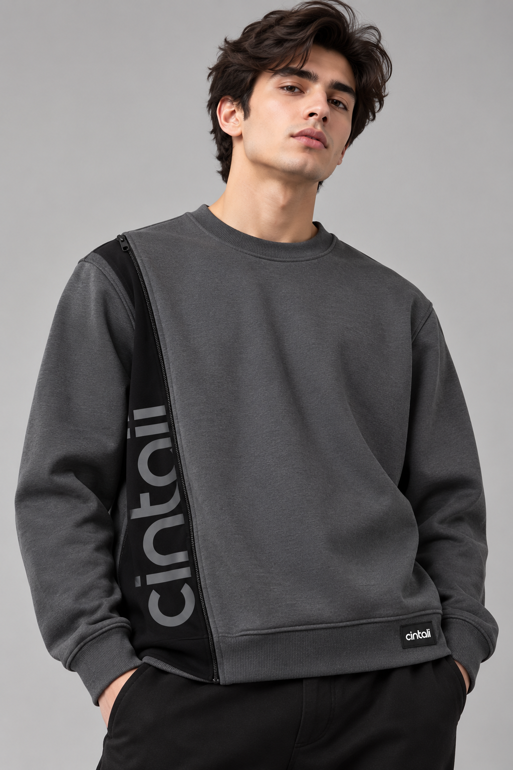 Slit Sweat Shirt