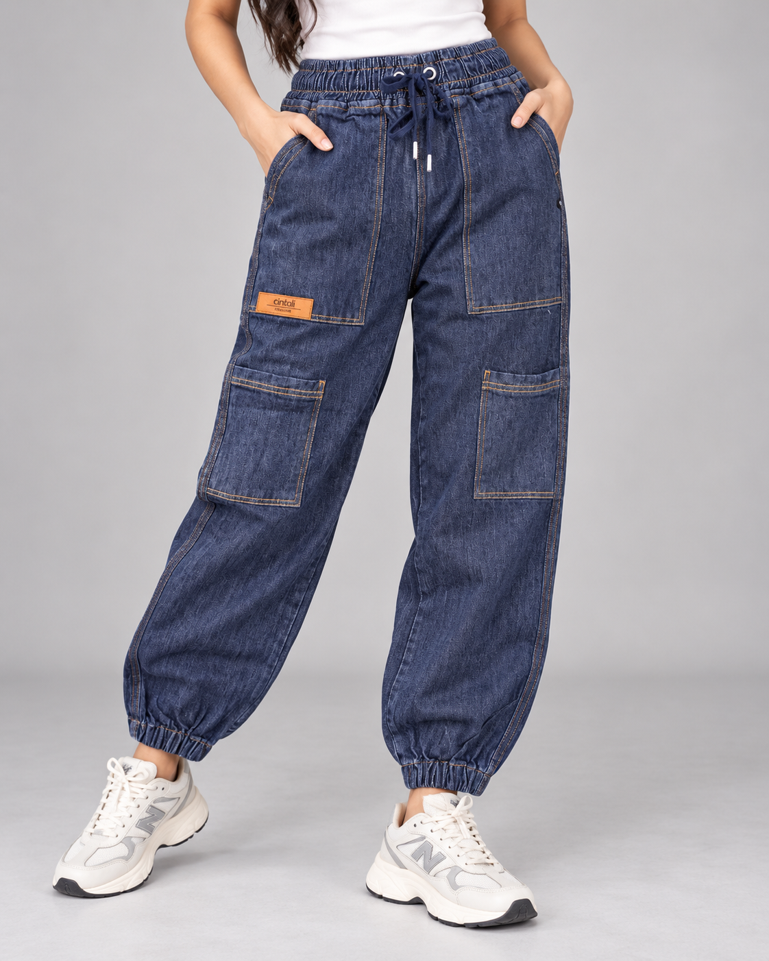 Unisex Denim Jogger Pants