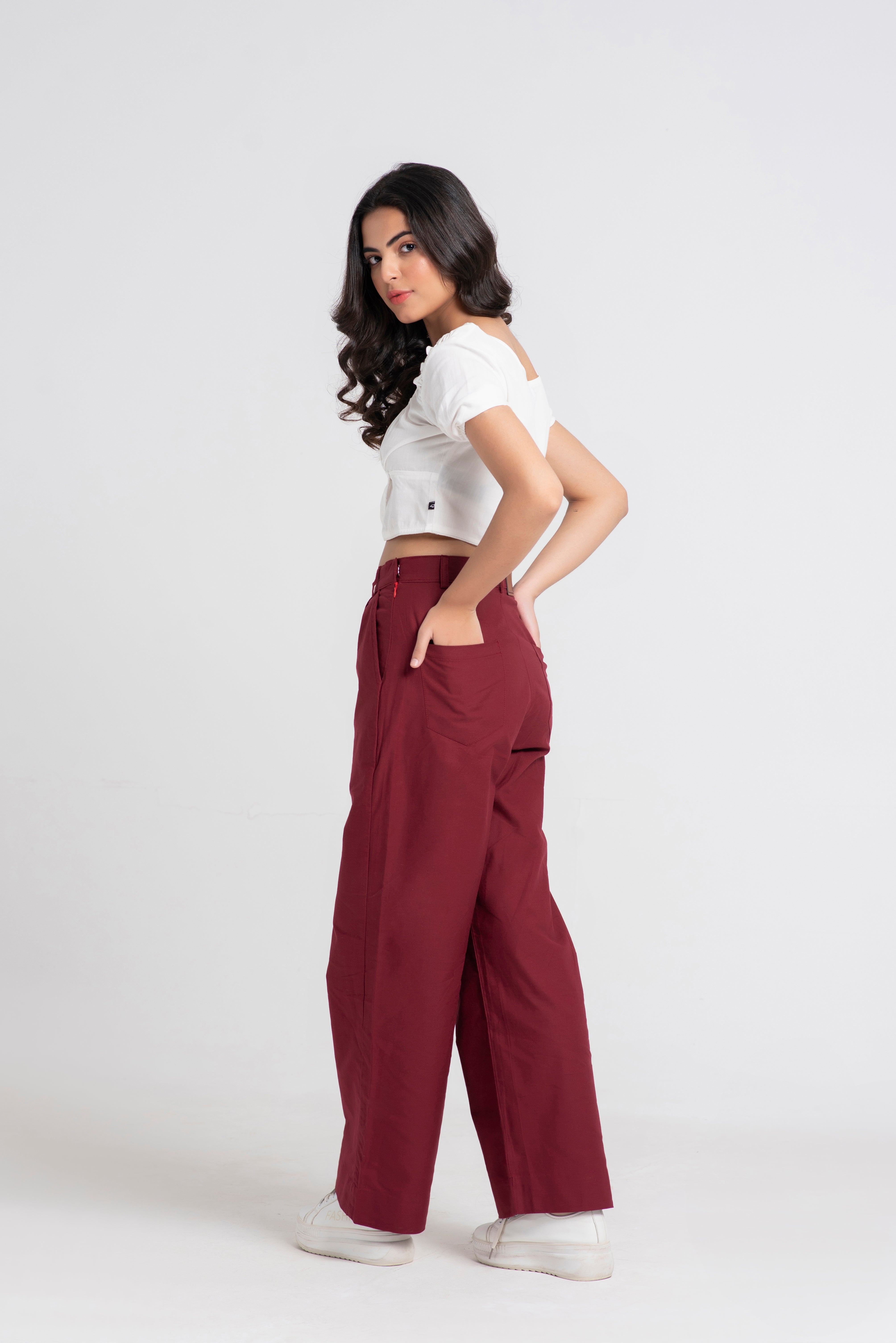 Relaxed Straight Fit Pants