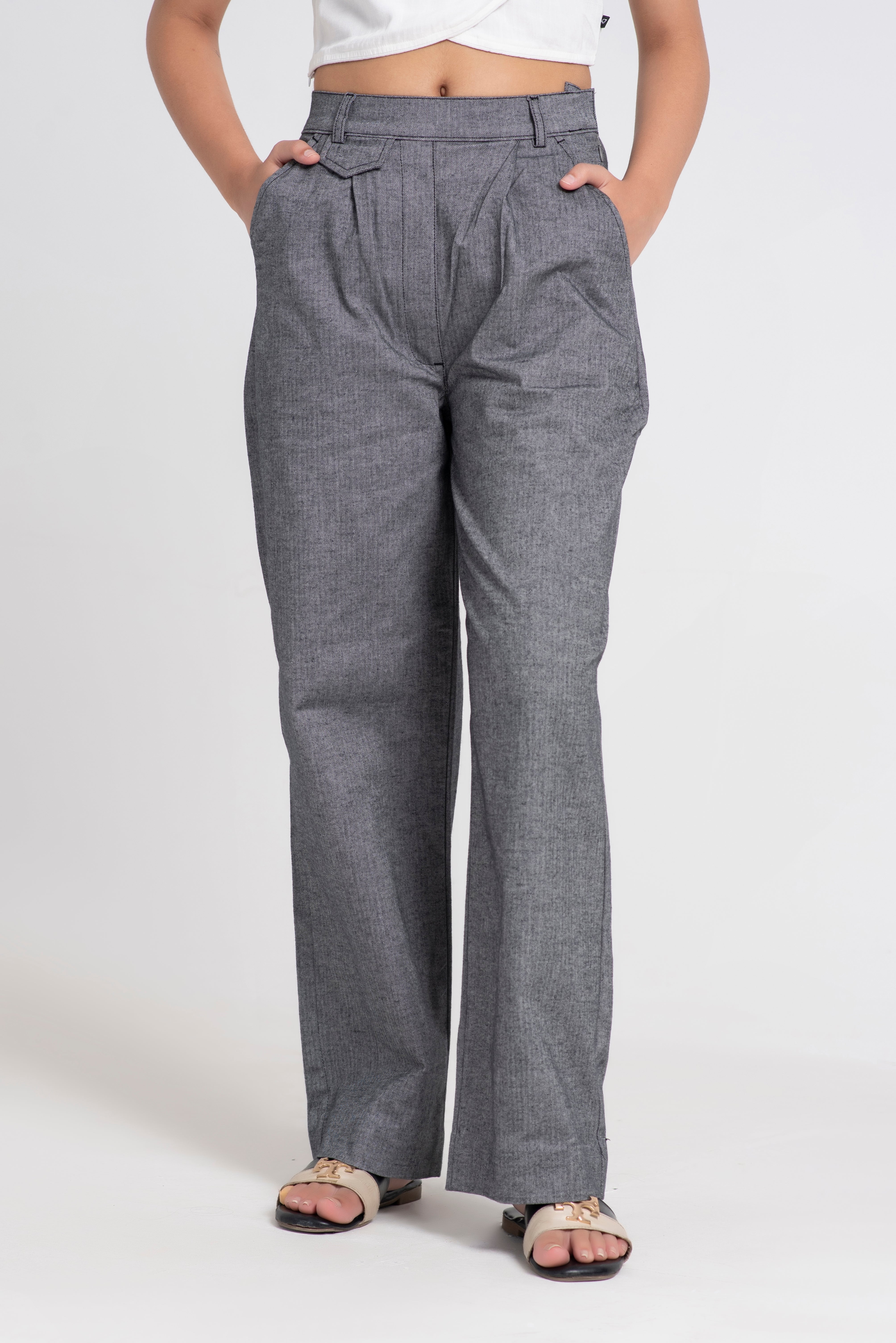 Relaxed Straight Fit Pants