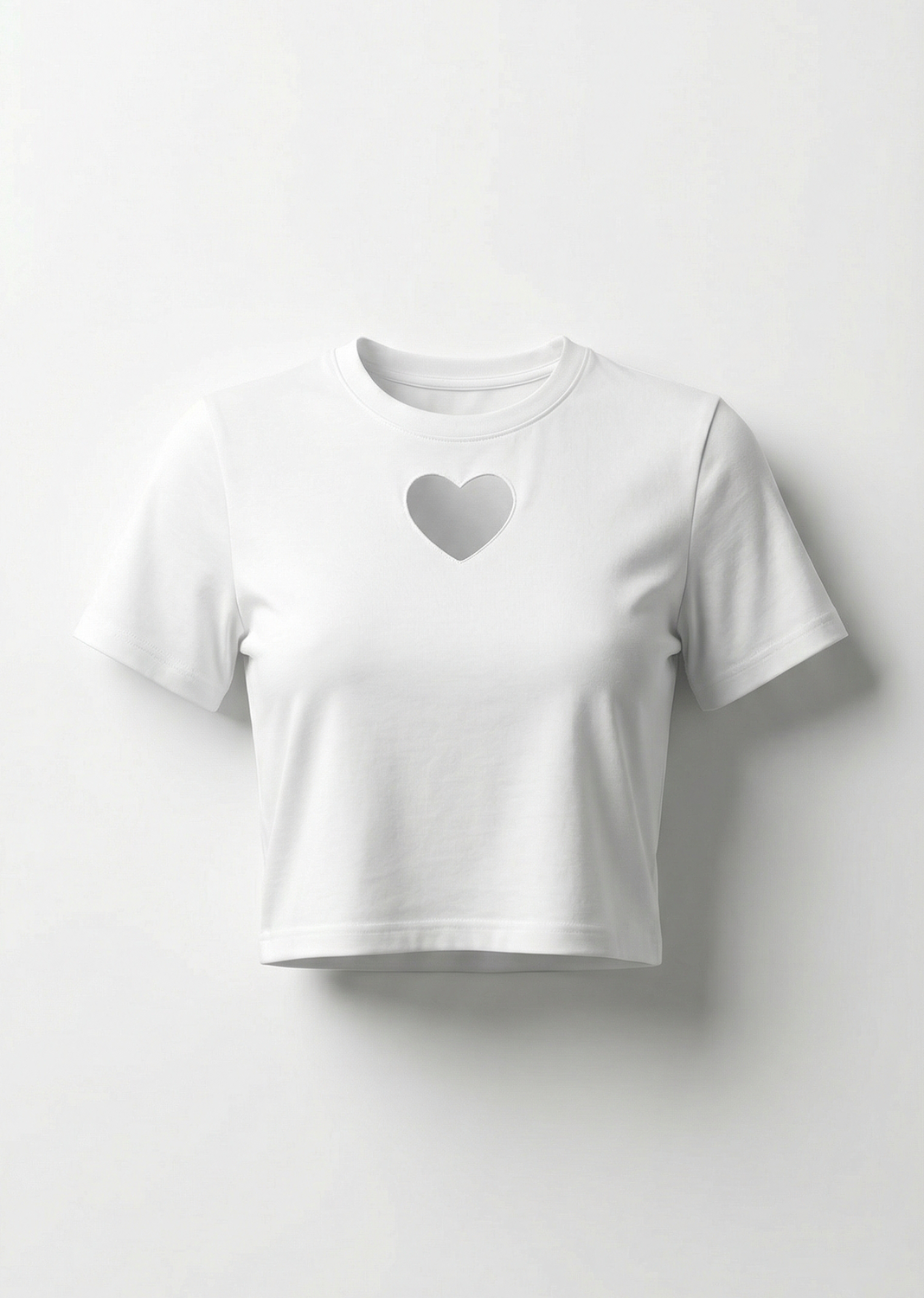 Heart cropped tee