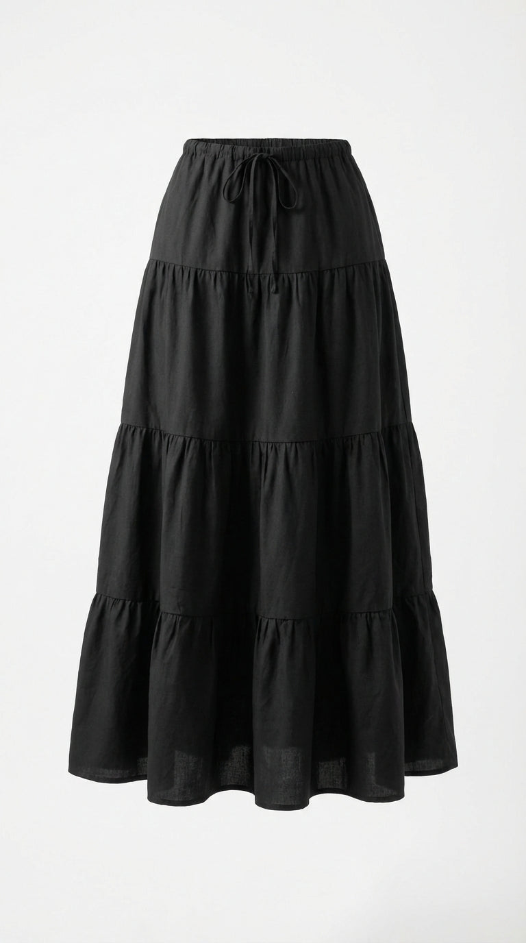 Black basic skirt