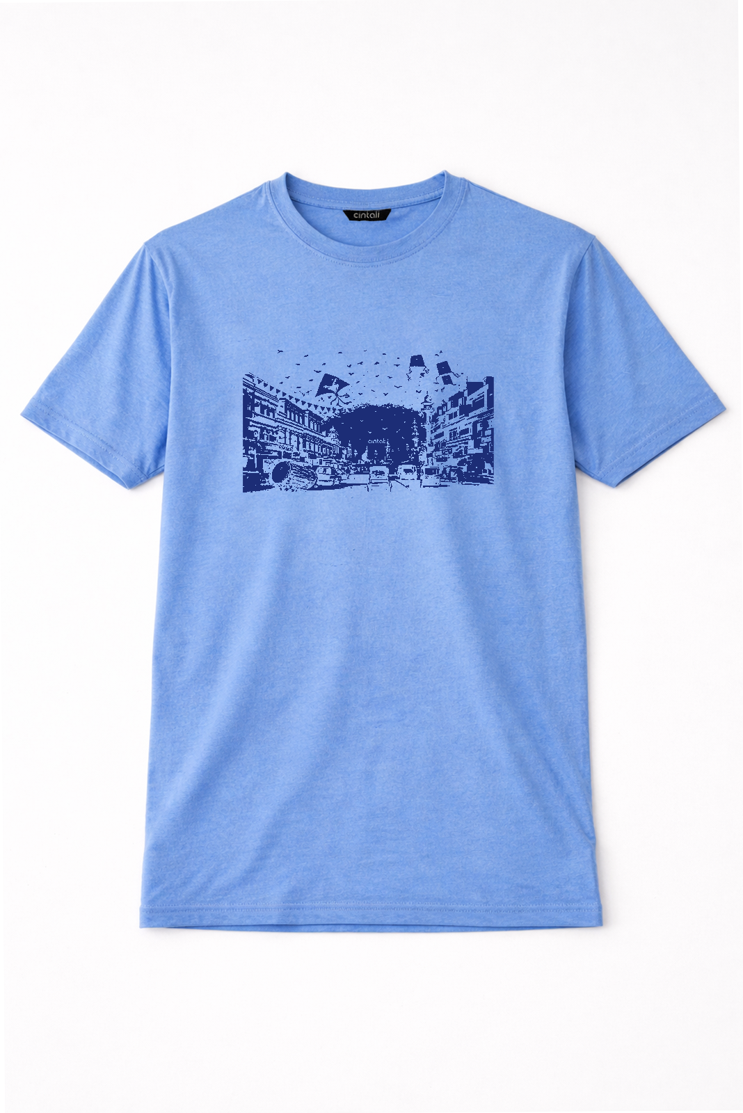 Basant in Lahore Tee Blue