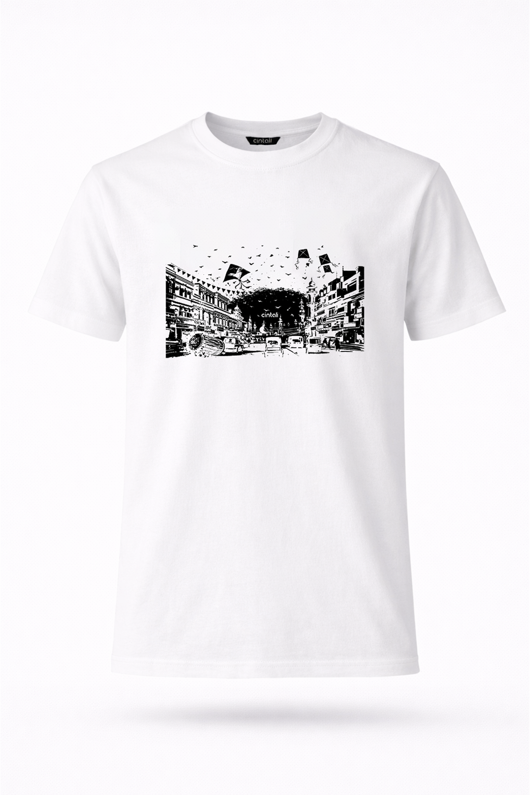 Basant in Lahore Tee White