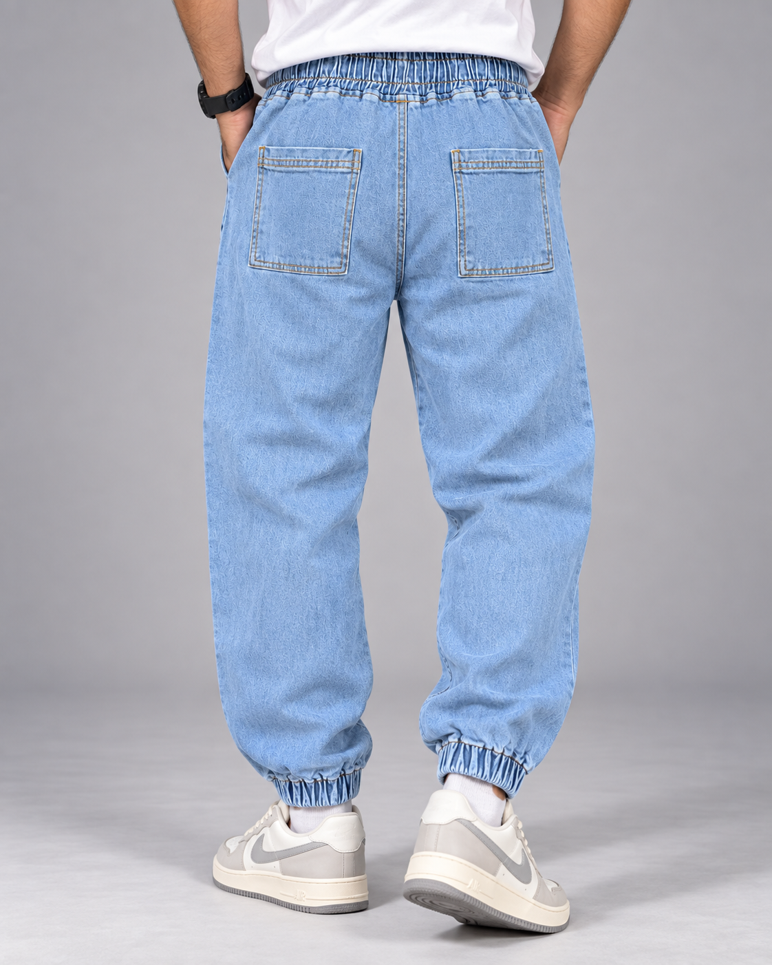 Unisex Denim Jogger Pants
