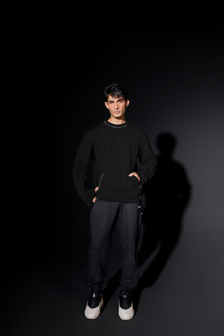 Multi Zip Sweat Shirt