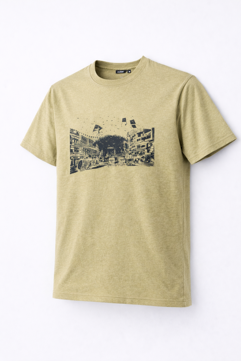 Basant in Lahore Tee Army Green