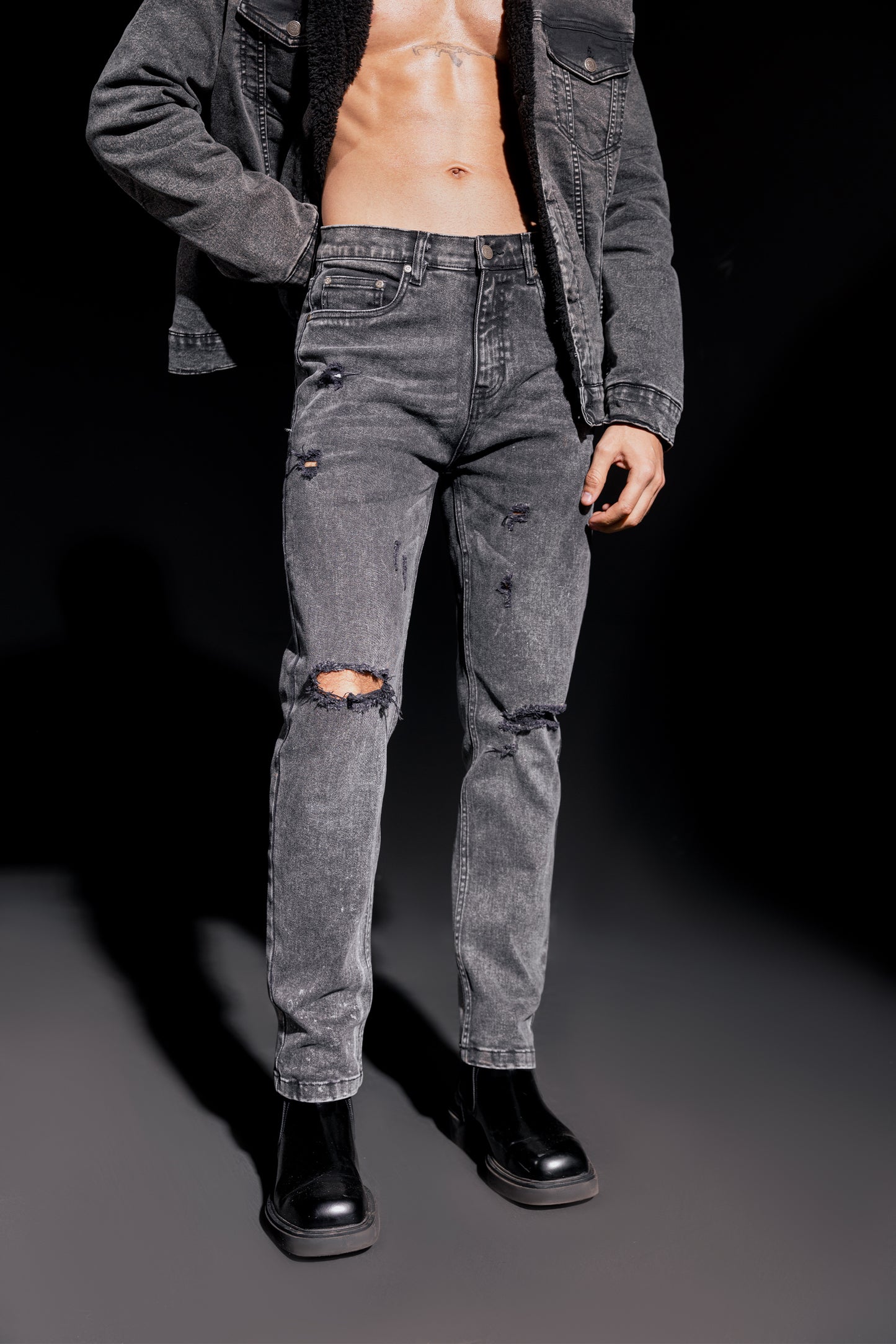 Relax Fit Jeans (Charcoal)