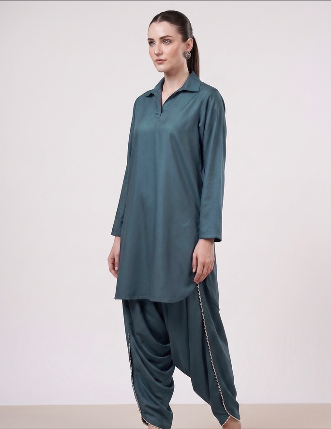 Pleated Kurta Shalwar