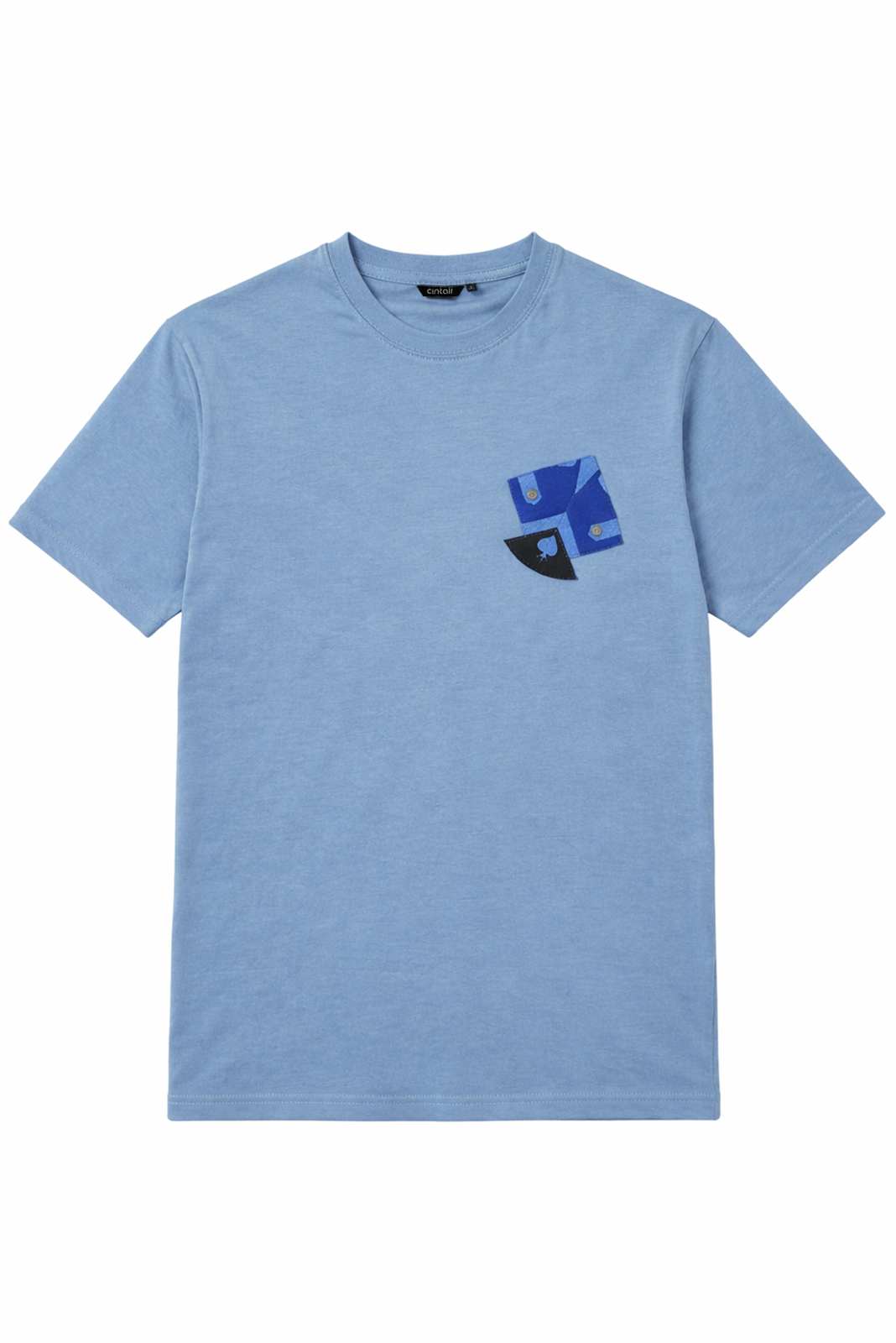 Kite Handmade Applique Tee Blue